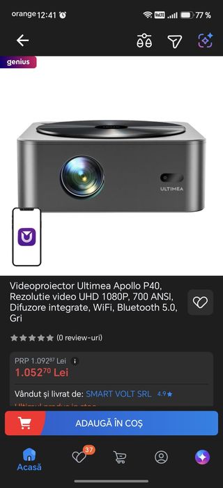 Videoproiector apollo p40