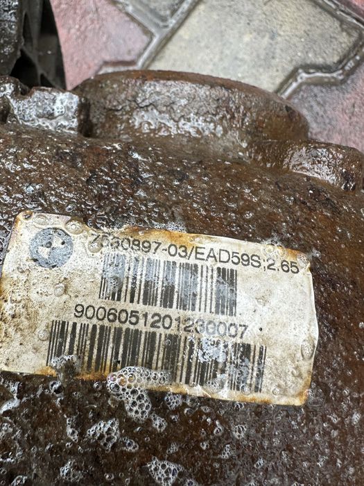 Grup spate BMW Seria 5 E60 525d 530d 535d raport 2.65 | 7530897 diferential spate BMW Seria 5 E60 E61 2.5 diesel M57