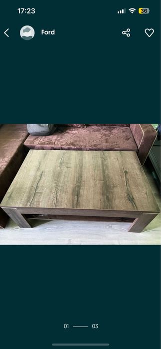 Нов диван и нова маса неизползвани комплект