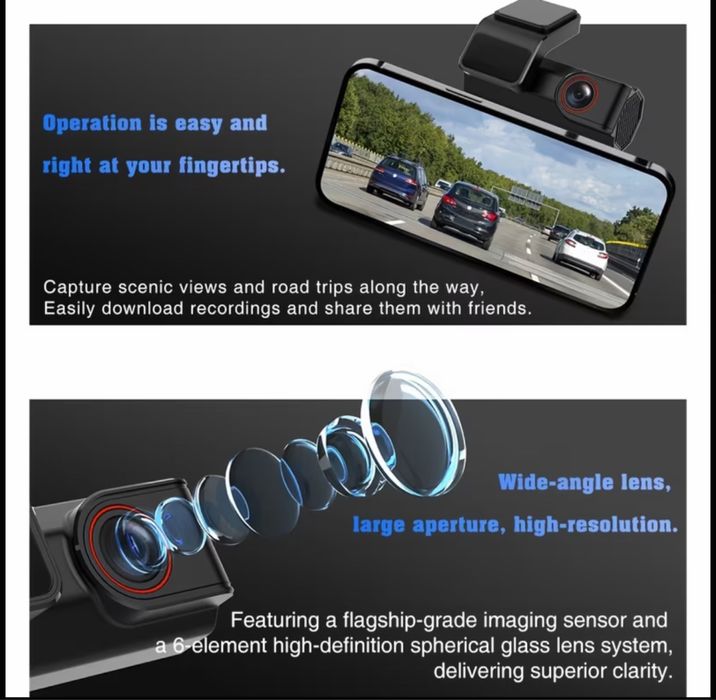 Camera auto DVR 1080P Wifi  ~ Noua Sigilata ‼️