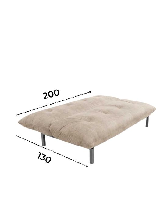 Диван раскладной AIKO Breeze, бежевый | Yig‘ma divan ikki kishilik