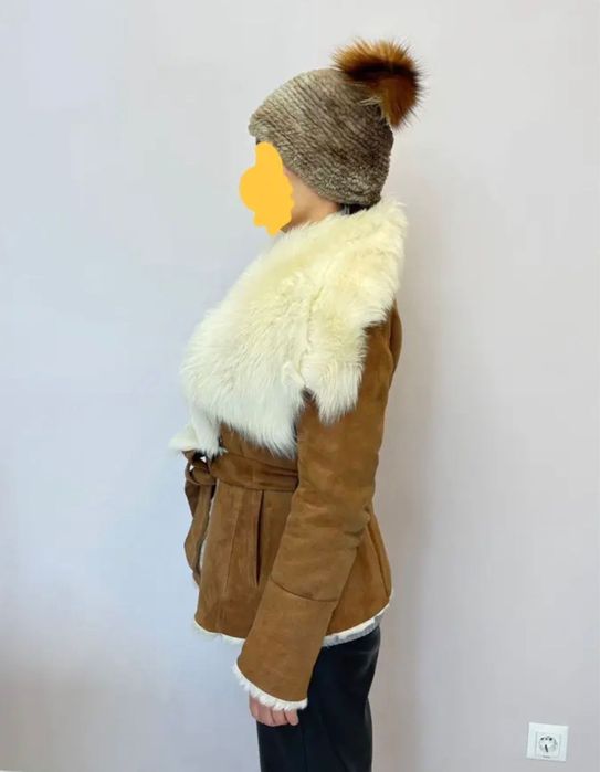 Роскошная дублёнка и шапка