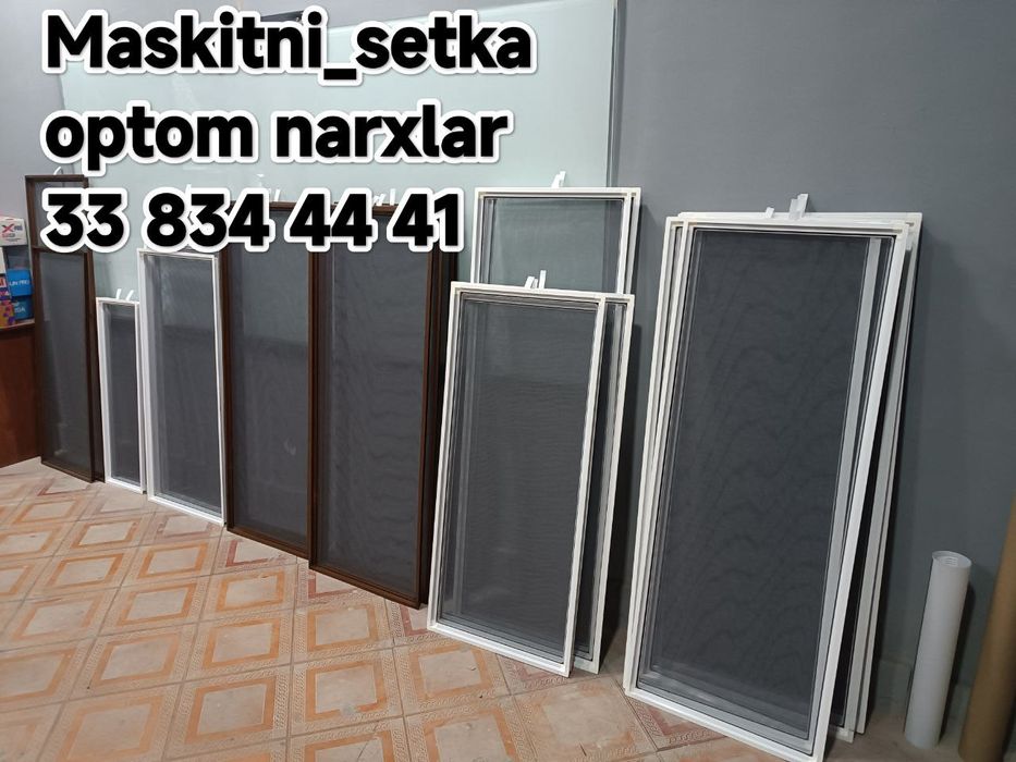 Assalomu alaykum Akfa va yogʻoch eshik derazalarga masketni setka