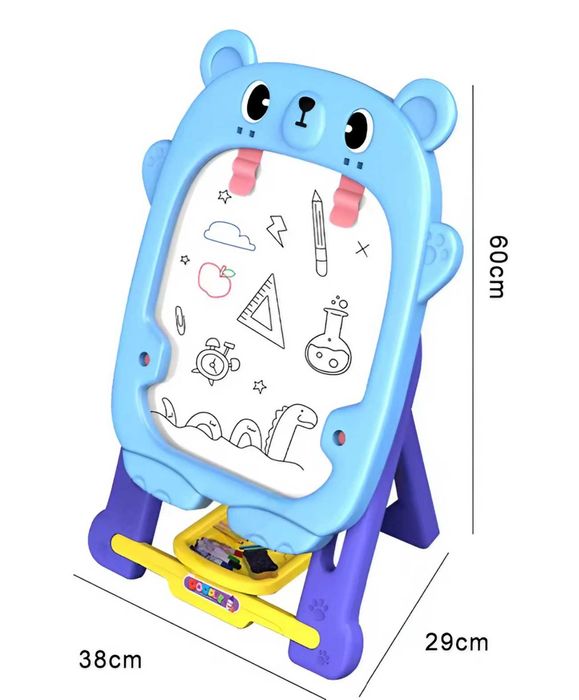 Чудесна двустранна дъска Мече с бяла и черна страна