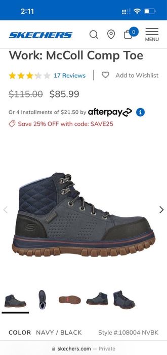 Skechers, McColl. Защитная кожаная обувь из США. Оригинал. Разм. 41