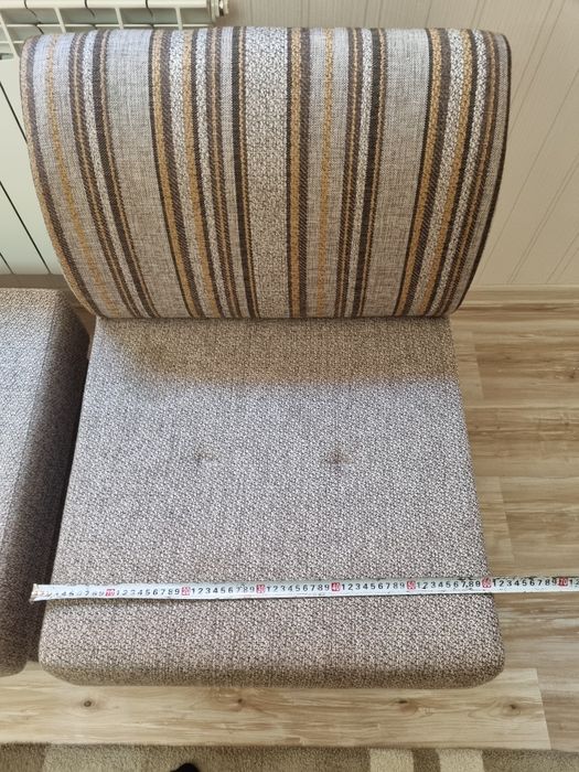 Мягкие пуфики фабричные.