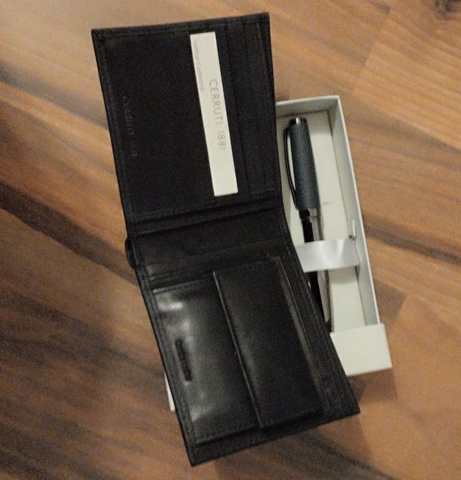 Cerutti 1881 set portmoneu piele naturala+pix