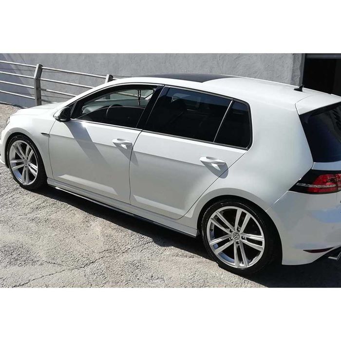 Добавки за прагове за Golf 7 Голф 7 Черен Пиано Лак!