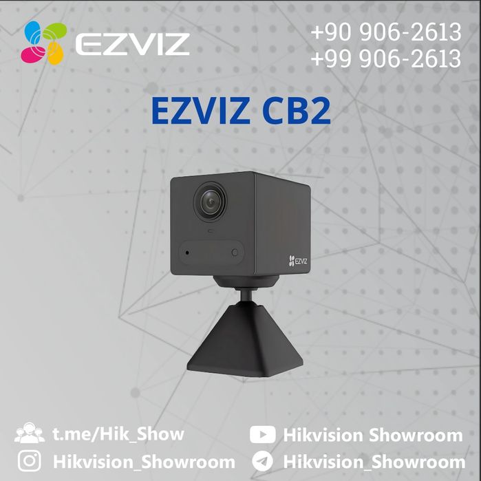 Ezviz CS-CB2 batareykali kamera. Sim karta va wifi bilan ishlaydi