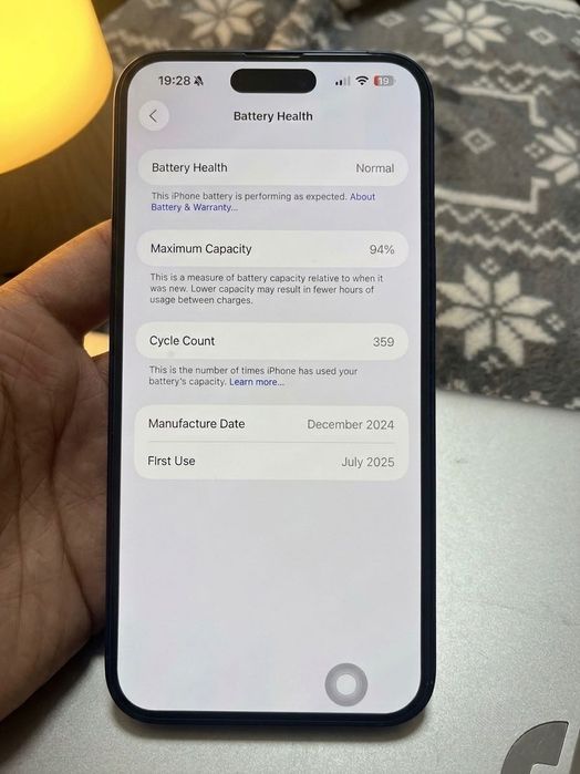 iPhone 16 Plus 128GB Black – Като нов, 94%