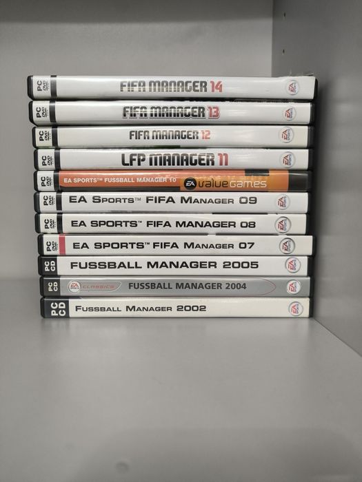 LOT Colectie FIFA Manager PC (11 Jocuri)- Retro
Football Manager / LFP / Fussball