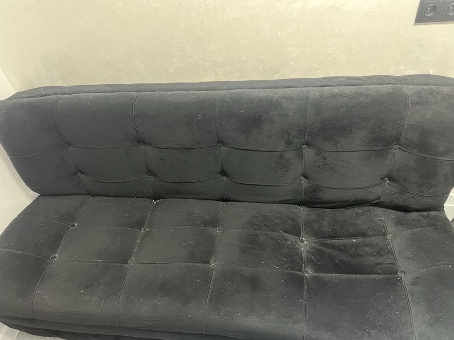 Диван черный раскладной