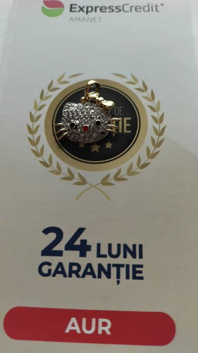 (AG 35) Medalion aur 14K "Pisica" B.33954 /Garantie 2 ani / 1000 lei