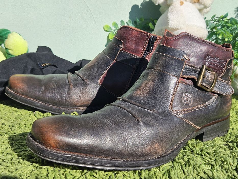 Bugatti мъжки боти от кожа N42