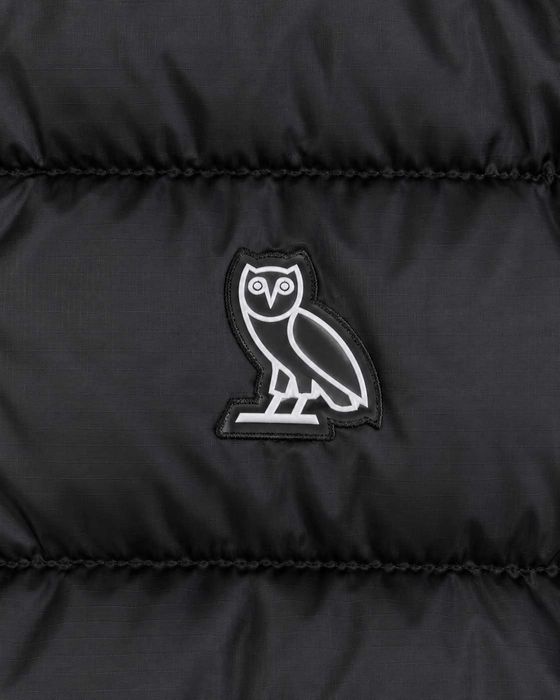 Geacă matlasată OVO October's Very Own bărbați neagră, Puffer din material tehnic cu PrimaLoft, Mărimea M