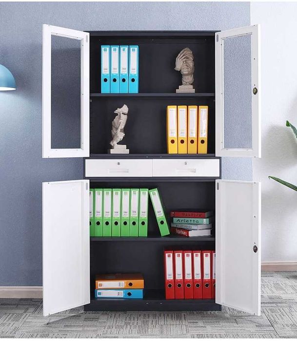 Metall ofis shkafi — hujjatlar uchun mustahkam shkaf, kitob javoni/opt