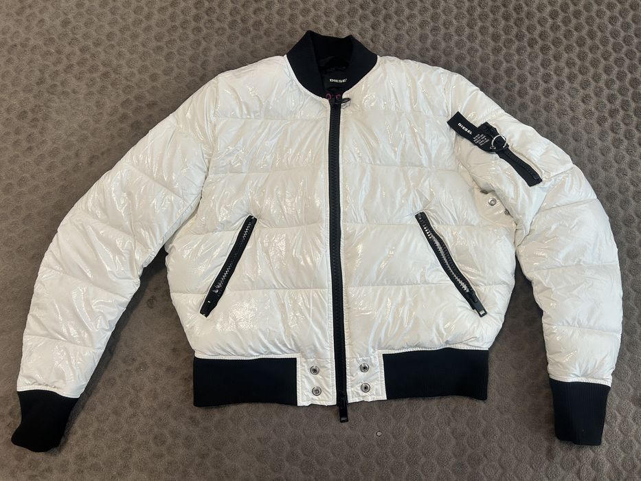 Geacă Diesel puffer albă originală -nouă