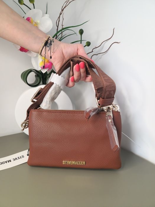 Оригинална дамска чанта Steve Madden - Кафява