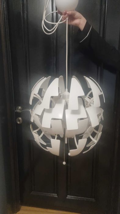 Vand lustre albe reglabile