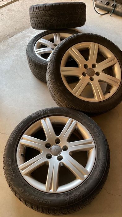 Jante originale Audi R17 ET42 5x112 A4 B8 A5 impecabile