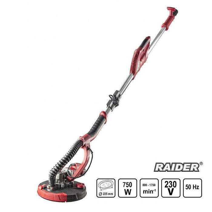 Шлайфмашина за стени и тавани RAIDER RD-DS08, 750W, 225мм