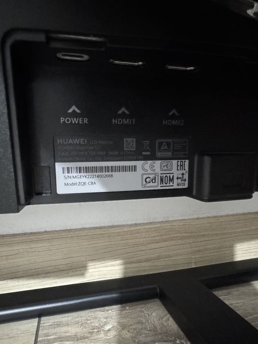 Monitor gaming curbat  Huawei 34” UWQHD 165Hz
