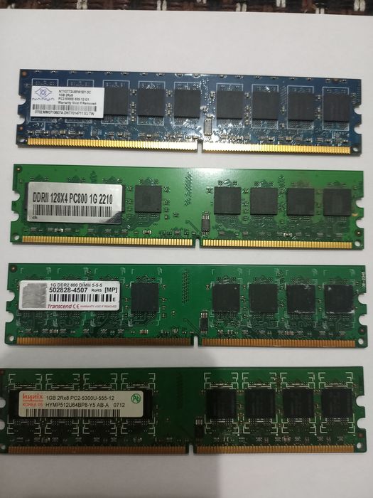 Оперативная память DDR2 1GB и 512MB