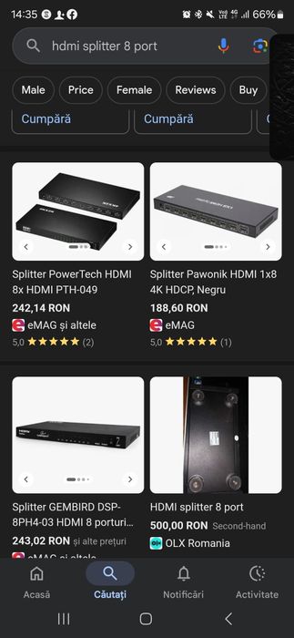 8 × Splitter hdmi