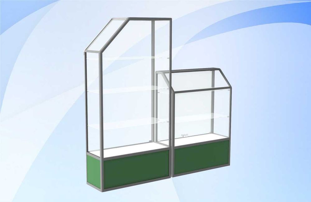 Прилавок витрина, стеклянная, metal oynaly vitrina va prilavkalar