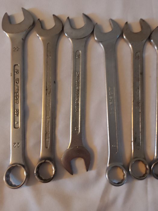 Lot 14 chei fixe și reglabile profesionale 6-22 , Facom/SAM/BETA/Wurth