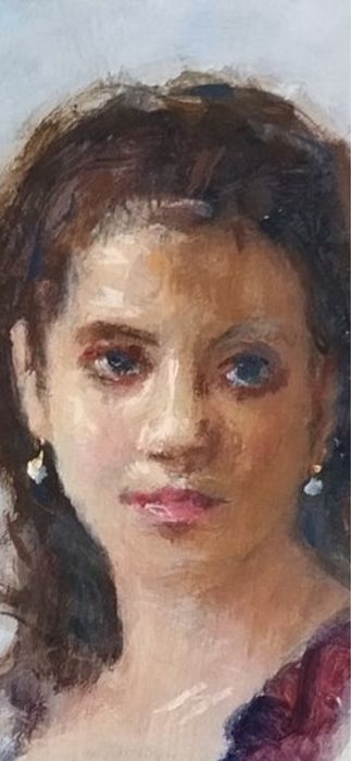 Tablou in ule pe panza portret de femeie” Ninette”