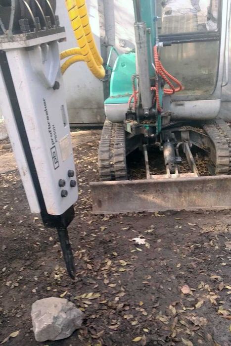 Услуги гидромолота. Мини-экскаватор. Буроям