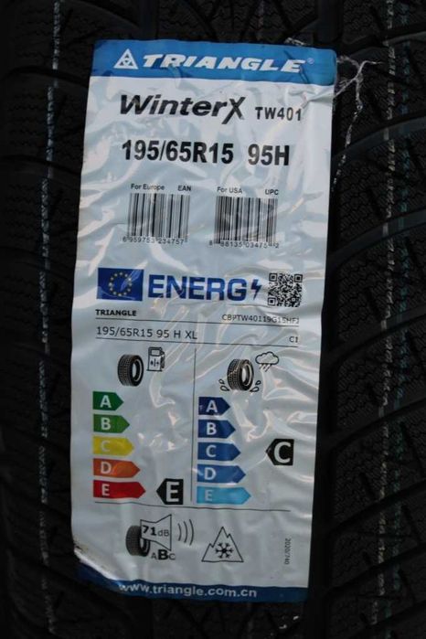 Anvelope iarna noi 195/65R15, 95H, XL, Triangle
