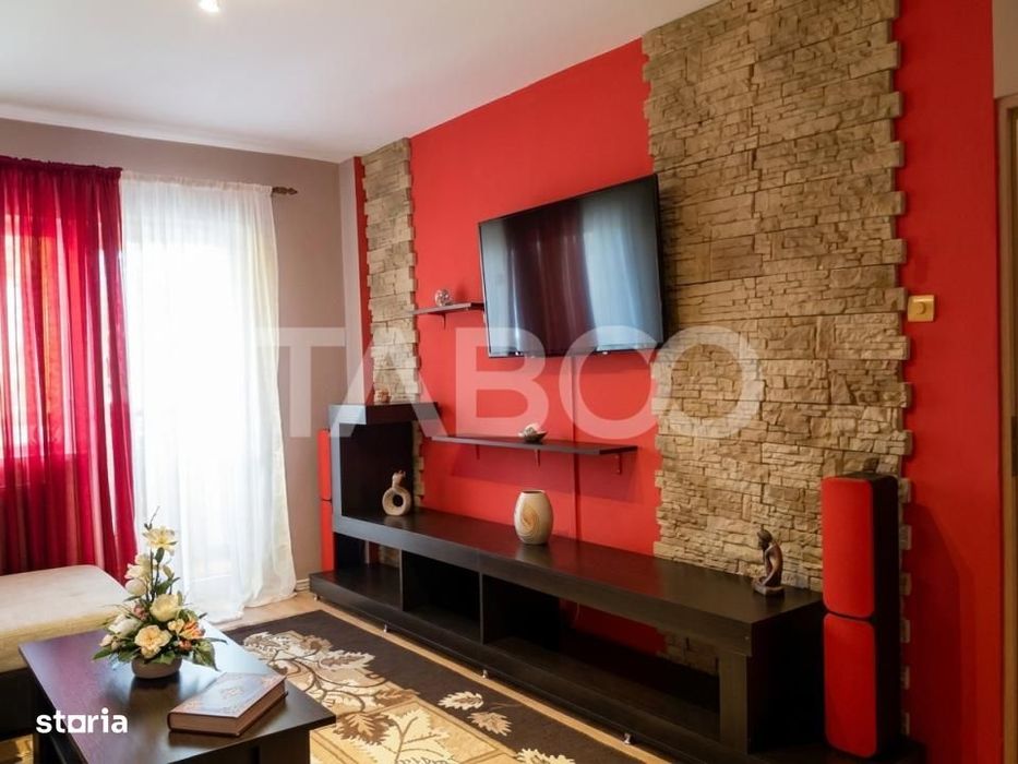Apartament decomandat 3 camere 2 bai etaj 3 balcon zona buna Cisnadie — fotografia 3
