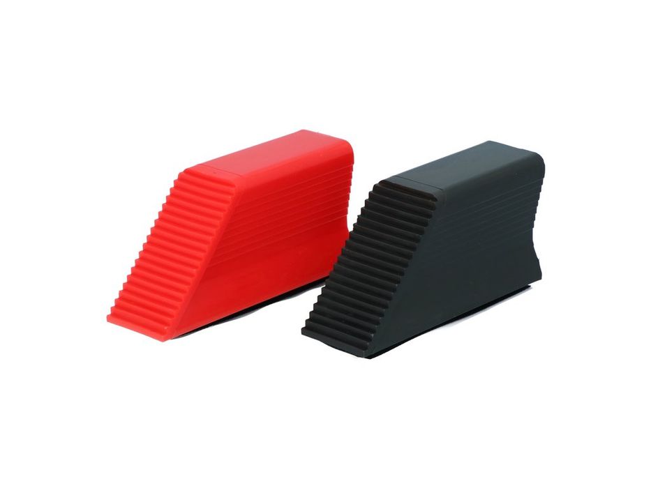Set 4 opritoare bagaje Carpoint cu banda velcro puternica, pentru fixarea bagajelor, negru/rosu, 10 cm