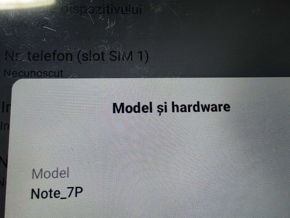 Telefon mobil Ulefone Note 7P RAM 3GB ROM 32GB 4G Android 9 Amprenta