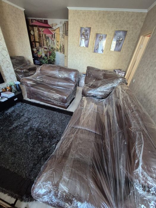 Диван из натуральной кожи, угловой