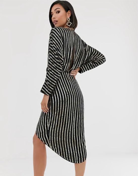 Миди платье с рукавами Asos