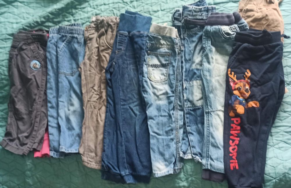 (€0 доставка) Лот детски панталон долнище момче 2-3г