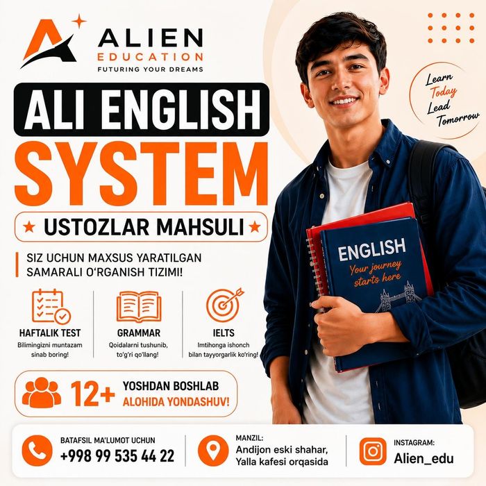 Ingliz tili kuchli dastur ishlanmasi