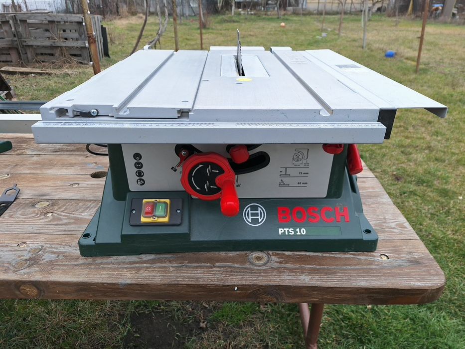 Настолен циркуляр Bosch PTS 10 – Пълен комплект!