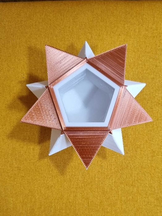 Геометрична кашпа със соколентно разстение