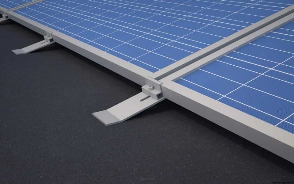 KIT structura montaj panouri solare acoperiș terasă 20 buc