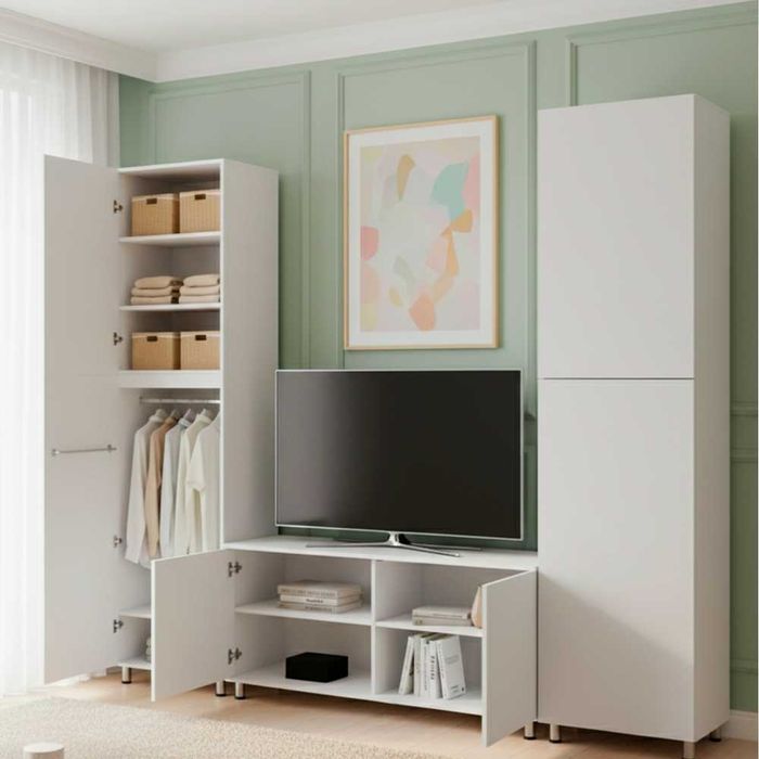 АКЦИЯ... Оқ Шкаф  Oq Shkaf  Белый шкаф  Ок Стенка  Kiyim shkafi