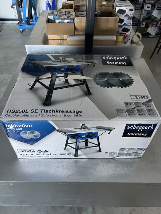 Стационарен  циркуляр с лазер Scheppach HS110 и HS250L SE 2000W 4800об