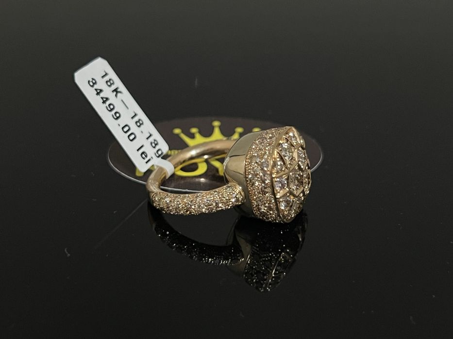 Bijuteria Royal CB : Inel dama aur 18k 18,13gr 138 Diamante