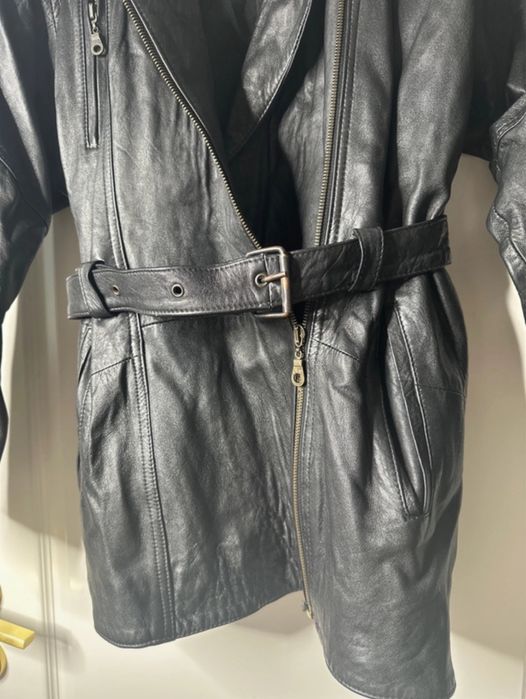 Geacă piele naturală vintage