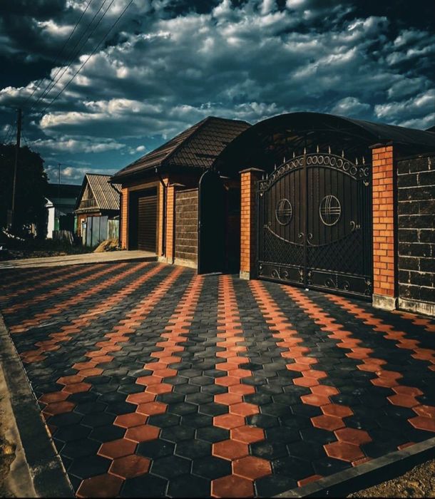 Укладка брусчатки