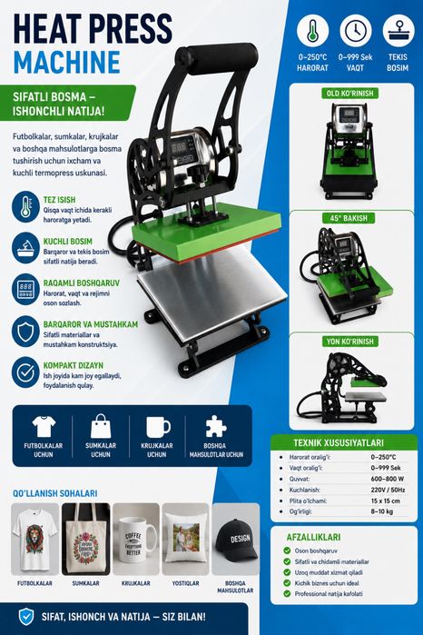 Mini termopress 20x20