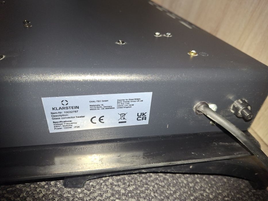 Convector/Radiator  electric Karlstein ,mare in Germania